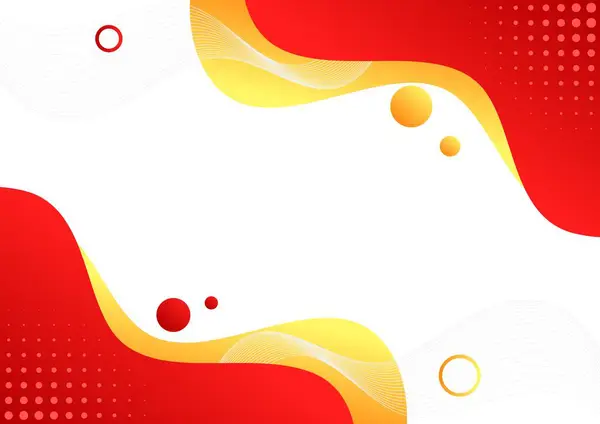 soyut gradyan kırmızı ve sarı sıvı şekilli arka plan baloncuklar ve akan çizgi