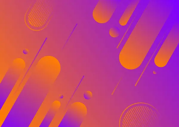 Gradyan ve geometrik şekilli mor ve turuncu bir arkaplan