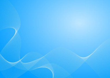 soyut açık mavi eğimli arkaplan dalgalı çizgilerle
