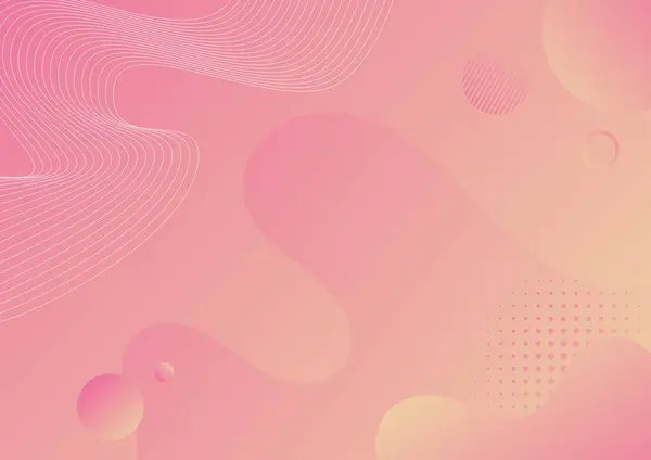 dalga ve noktalarla soyut pembe eğimli sıvı arkaplan