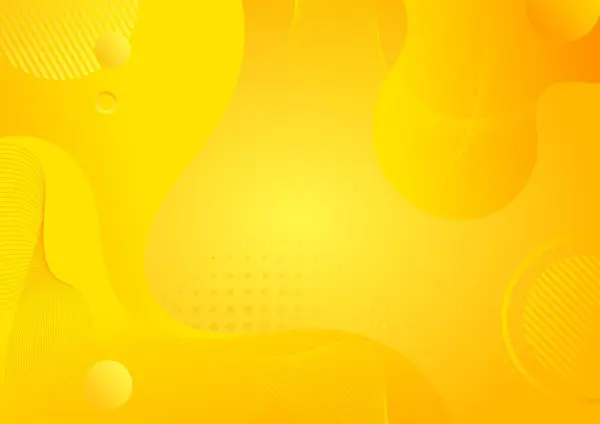 Akan çizgi ve geometrik şekilli soyut sarı eğimli dalga arkaplanı