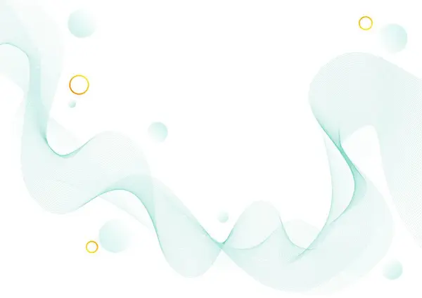 Çemberli soyut yeşil dalga arkaplanı