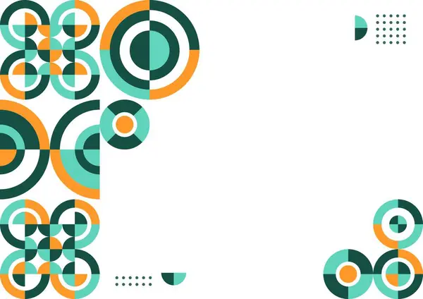 Çember şekilli beyaz arkaplan üzerindeki soyut geometrik çember