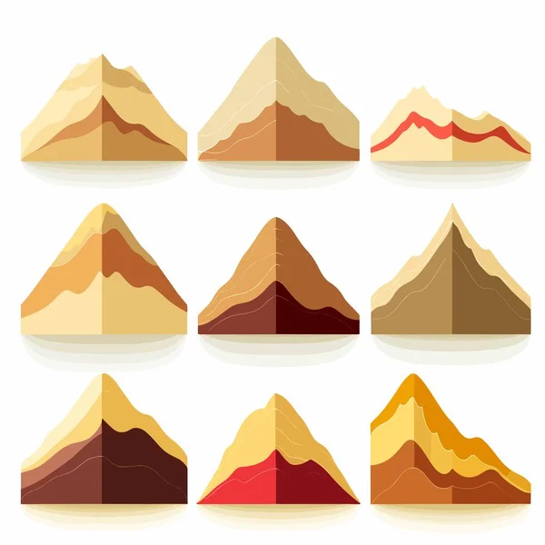 Montagne Illustration Vectorielle Isolé — Image vectorielle