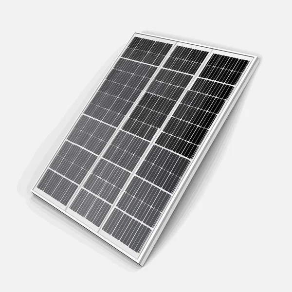 白色背景太阳能电池板的矢量图解 — 图库矢量图片
