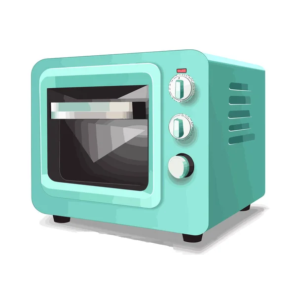 Oven Vector Illustration Isolated White — Stock Vector