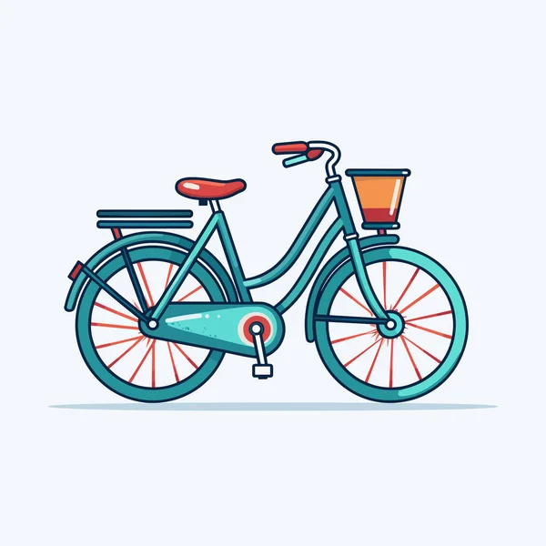 Векторная Иллюстрация Изолированного Велосипеда — стоковый вектор