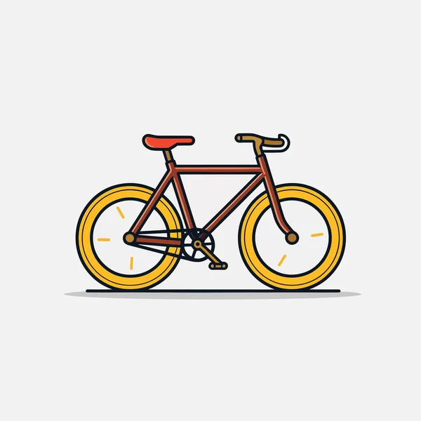隔离自行车的向量图 — 图库矢量图片