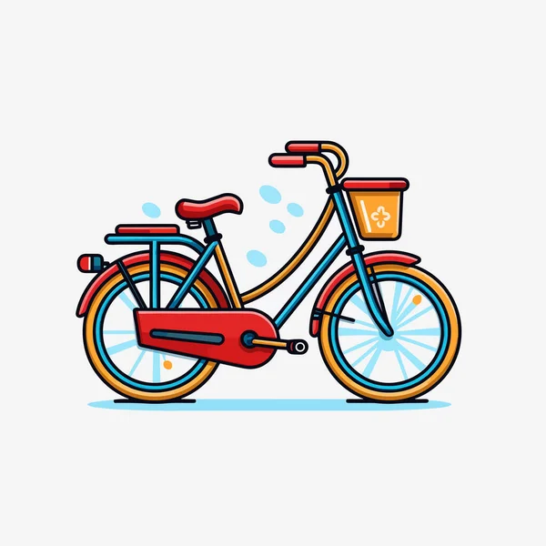 自転車のベクトル図 — ストックベクタ