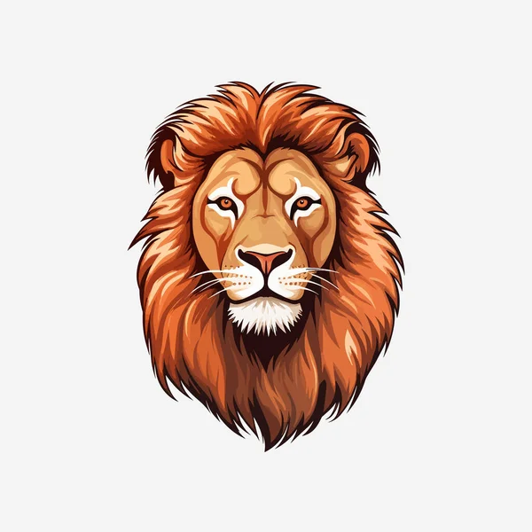 Vektorillustration Des Löwen Isoliert — Stockvektor