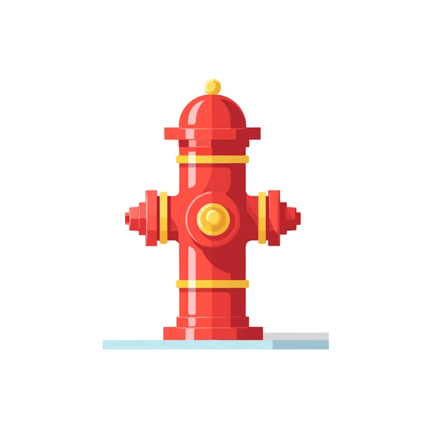 Feuerhydrant Wasserhahn Vektor Isoliert Auf Weiß — Stockvektor