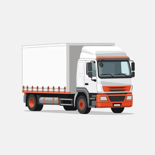 Truck Auto Vektor Ilustrace Izolované — Stockový vektor