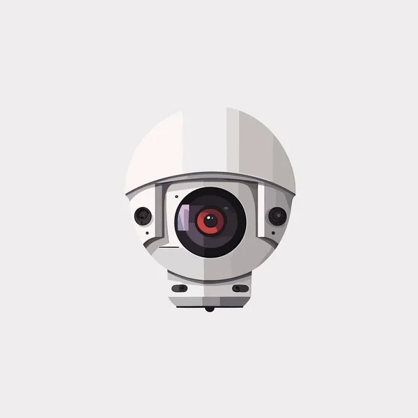 Вектор Камери Безпеки Ізольовано Білому — стоковий вектор