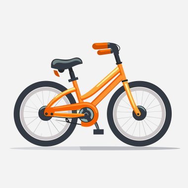 bicicle vektörü yassı minimalistik izole resimleme