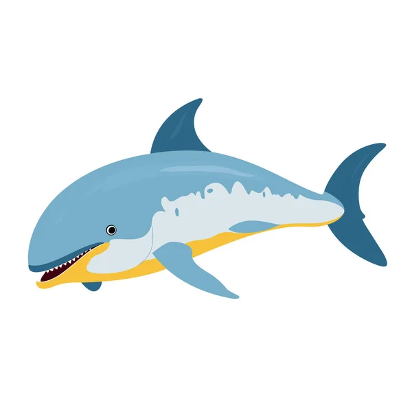 Bolivianischer Flussdelfin Vektor Flach Minimalistisch Isoliert Illustration — Stockvektor