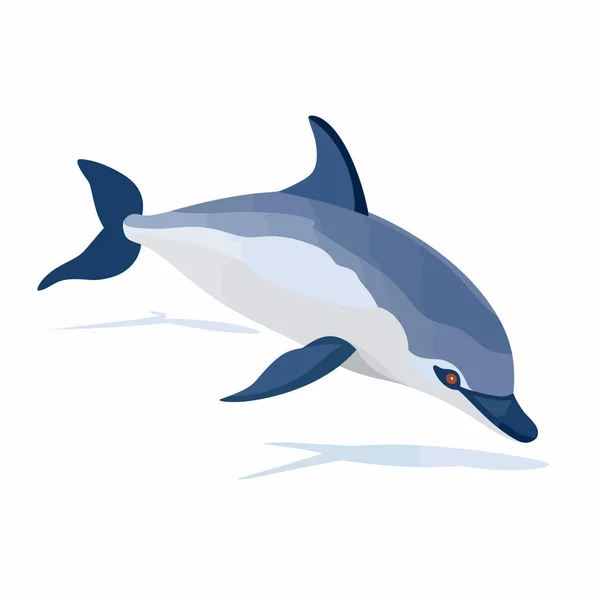 Bolivian River Dolphin Vector Flat Minimalistic Isolated Illustration — Stock Vector