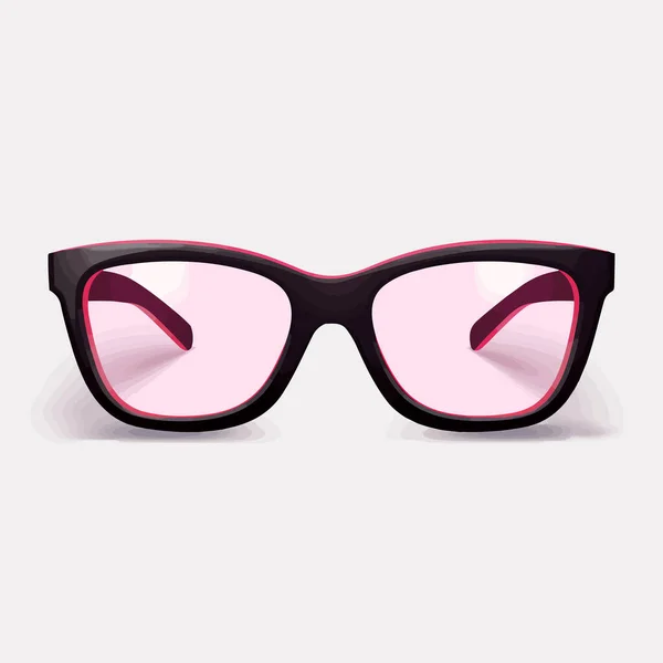 Pink Eye Glasses Vector Flat Minimalistic Isolated Illustration — Stock Vector