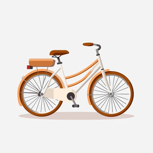 Biciklový Vektor Plochá Minimalistická Izolovaná Ilustrace — Stockový vektor
