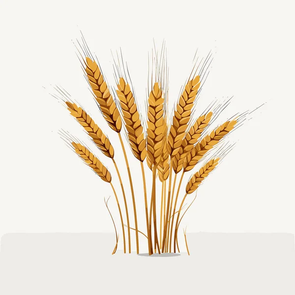 Wheat Vector Flat Minimalistic Asset Isolated Illustration — Stock Vector