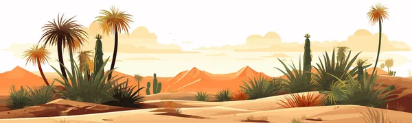 砂漠のベクトル単純な3D滑らかなカットとペースト白の孤立イラスト — ストックベクタ
