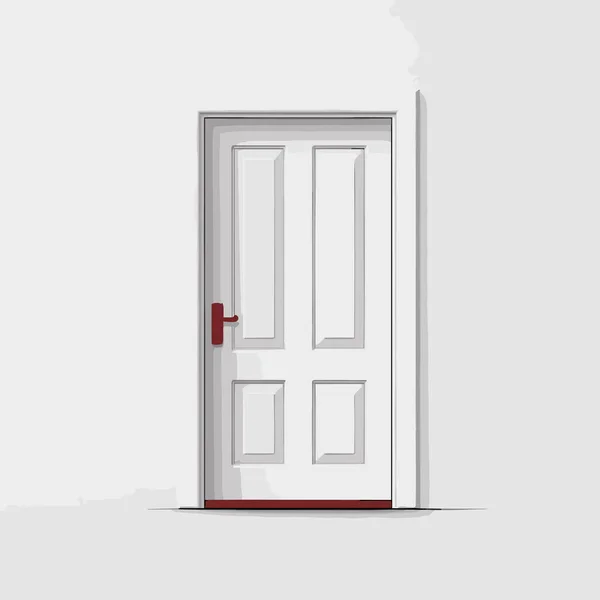 Door Vector Flat Minimalistic Asset Isolated Illustration — Stock Vector