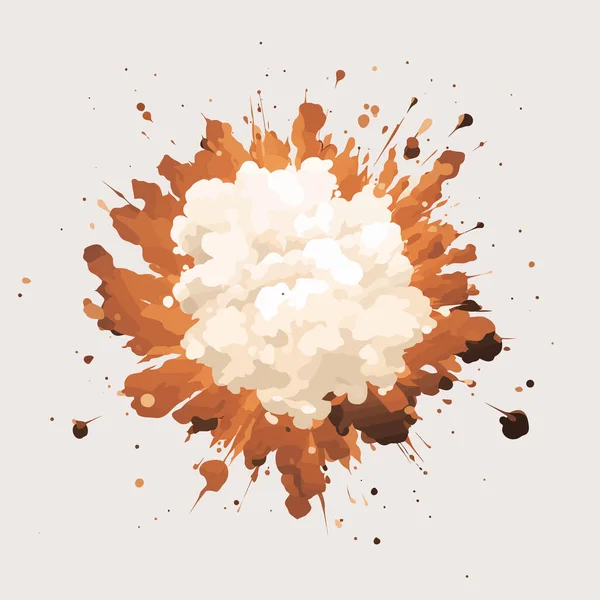 Vecteur Explosion Plat Minimaliste Illustration Isolée — Image vectorielle