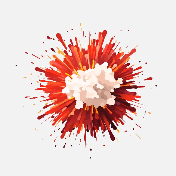 Vecteur Explosion Plat Minimaliste Illustration Isolée — Image vectorielle