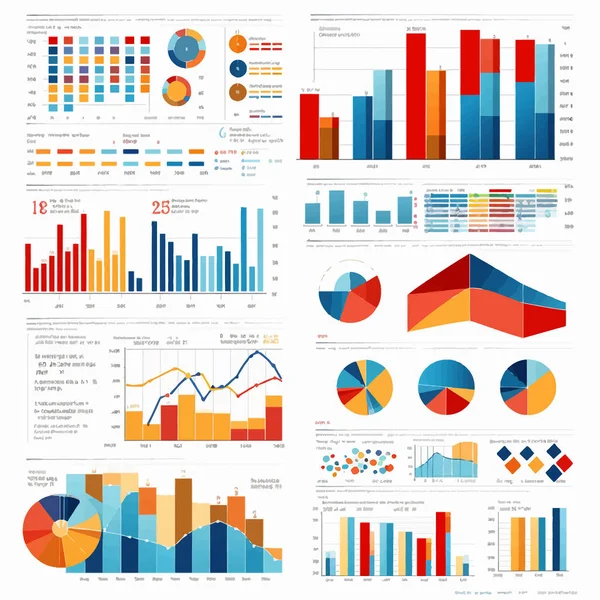 stock vector Fun Data Visualization Infographic vector flat isolated illustration