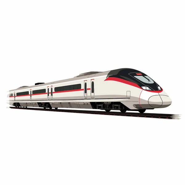 Tren Bala Alta Velocidad Vector Plano Aislado Ilustración — Vector de stock