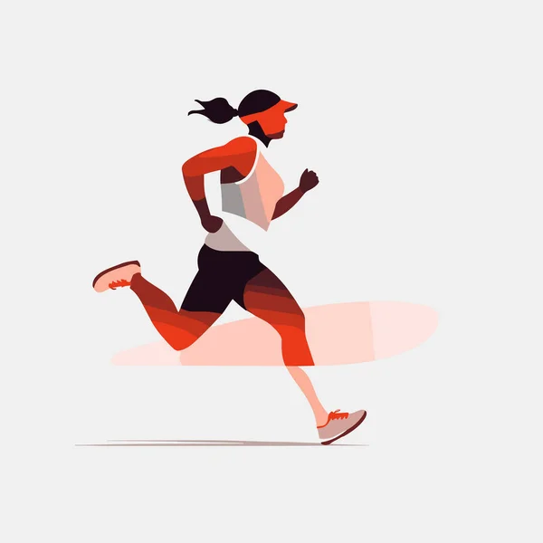 Maraton Wektor Płaski Minimalistyczny Izolowane Ilustracja — Wektor stockowy