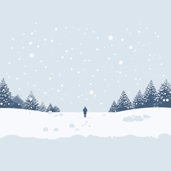 Snö Vektor Platt Minimalistisk Tillgång Isolerad Illustration — Stock vektor