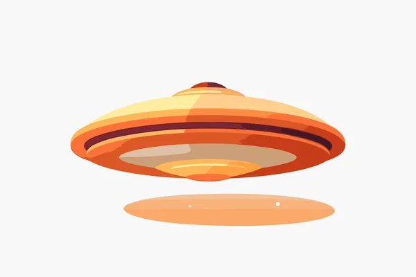 Flying Saucer Vector Flat Minimalistic Isolated Illustration — Stock Vector