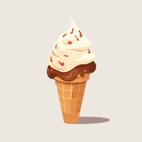 Морозиво Вектор Плоска Мінімалістична Ізольована Ілюстрація — стоковий вектор