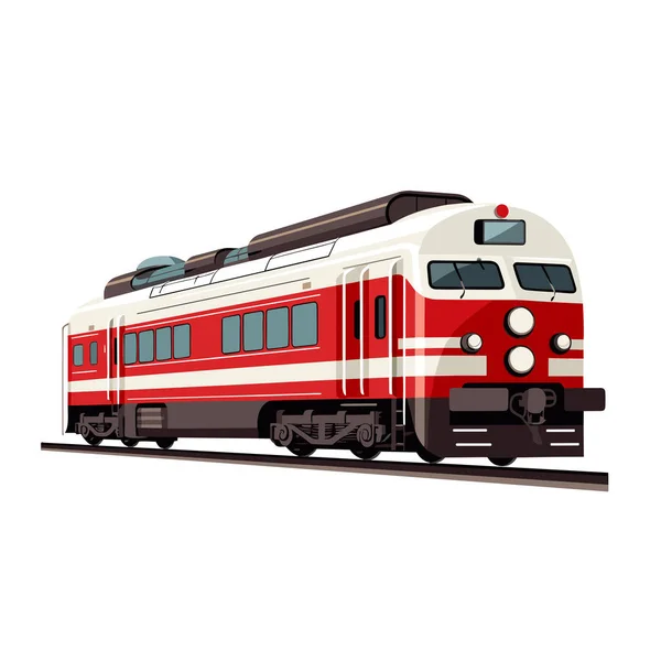 Gamla Tåg Vektor Platt Minimalistisk Isolerad Illustration — Stock vektor