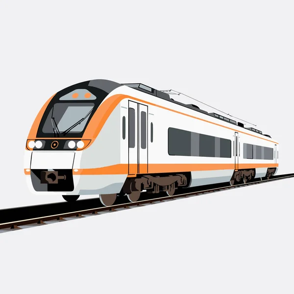 Train Vector Flat Minimalistic Asset Isolated Illustration — Stock Vector