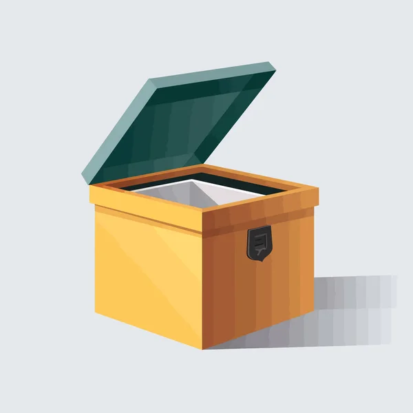 Wahlkastenvektor Flache Minimalistische Isolierte Illustration — Stockvektor