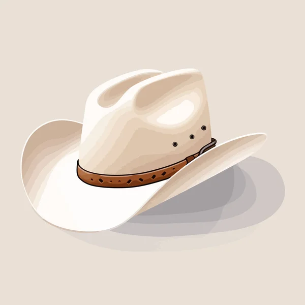 Cowboy Hat Vector Flat Minimalistic Isolated Illustration — Stock Vector
