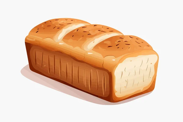 面包向量面包面包平面简约孤立的例子 — 图库矢量图片