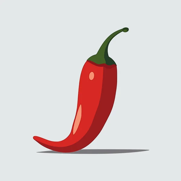 Rode Hete Chili Peper Vector Platte Minimalistische Geïsoleerde Illustratie — Stockvector