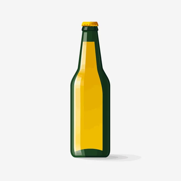 Botol Dengan Vektor Stiker Kosong Datar Terisolasi Ilustrasi - Stok Vektor