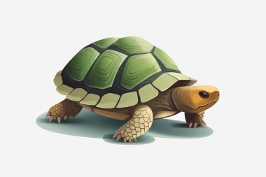 Turtle isometric vector flat minimalistic isolated illustration clipart