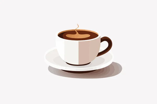 Café Vetor Plano Minimalista Ativo Isolado Ilustração —  Vetores de Stock