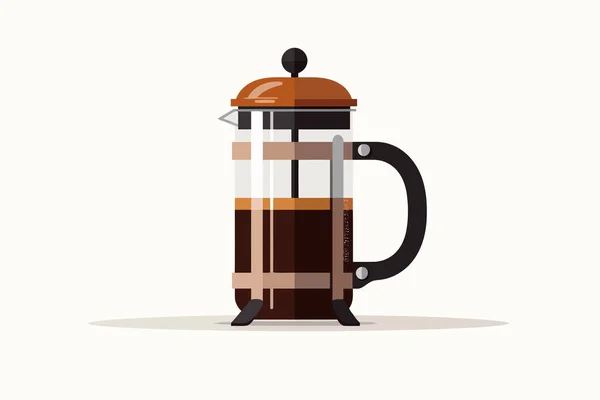 Wektor Kawy Płaskie Minimalistyczne Aktywa Izolowane Ilustracja — Wektor stockowy