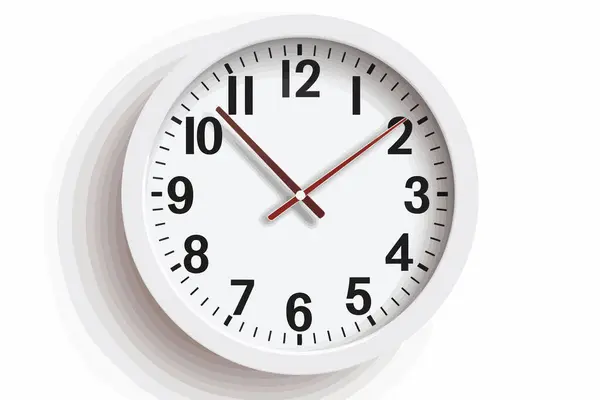 Contagem Regressiva Vetor Relógio Plano Isolado Vetor Estilo Ilustração — Vetor de Stock