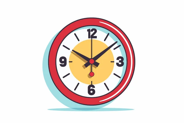 Contagem Regressiva Vetor Relógio Plano Isolado Vetor Estilo Ilustração — Vetor de Stock