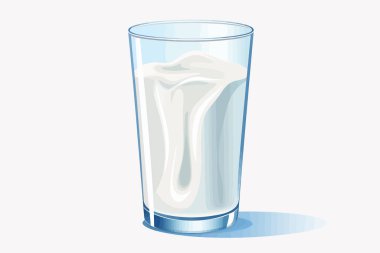 süt vektörü düz minimalist varlık izole vektör biçimi illüstrasyonu