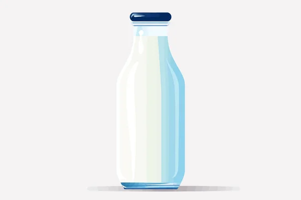 Молоко Вектор Плоский Мінімалістичний Актив Ізольований Векторний Стиль Ілюстрація — стоковий вектор