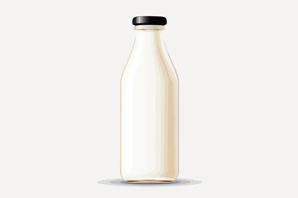 牛奶向量平面简约资产隔离向量样式示例 — 图库矢量图片