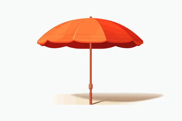 Pláž Deštník Vektor Plochý Minimalistický Izolovaný Vektor Styl Ilustrace — Stockový vektor