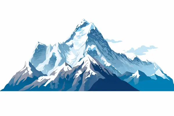 Himalaya Vektor Flache Minimalistische Isolierte Vektorstilillustration — Stockvektor